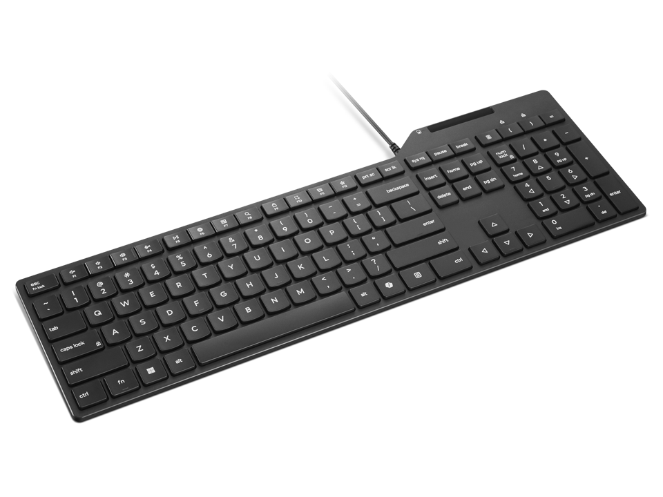 Tastierë Me kabllo Lenovo USB-A Wired Smartcard Keyboard 5000 / 4Y41U13323 / Full-Size / Smart Card Reader / USB-A / QWERTZ German - Zezë - 2