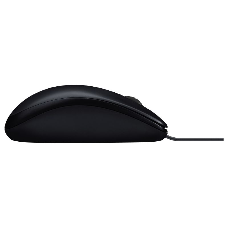 Maus pa kabllo Logitech M90 – USB, Optik, 1000 DPI, 3 Butona, me Kabllo, e zezë - 3