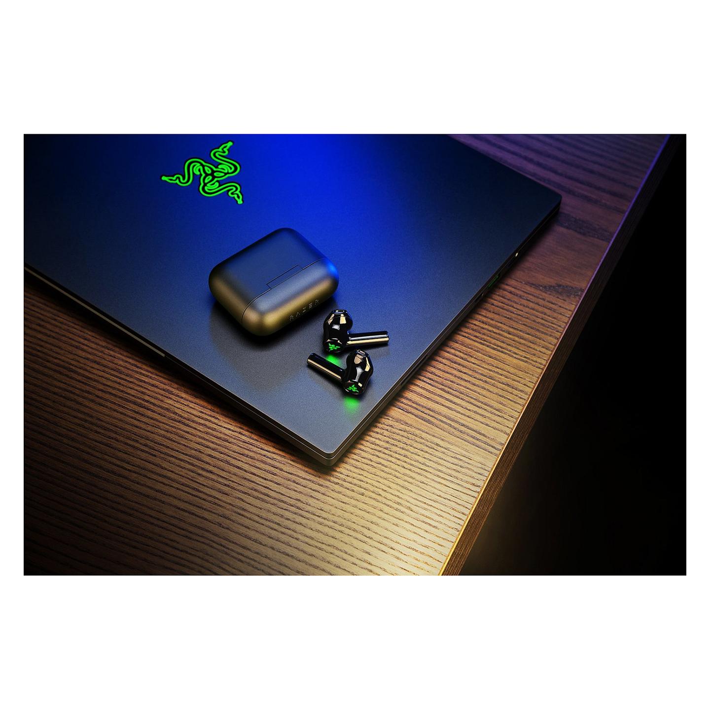 Kufje pa kabllo Razer Hammerhead X / TWS / Bluetooth 5.2 / 13mm / Mikrofon - Zezë/Gjelbër - 6
