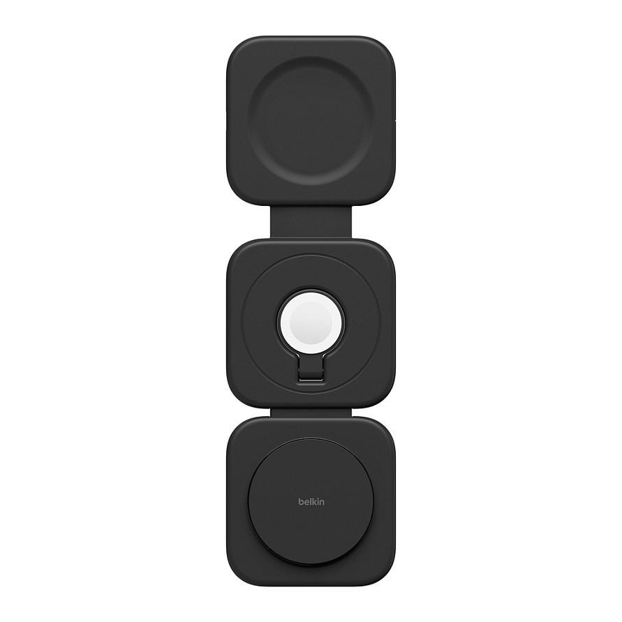 Karikues Pa Kabllo Belkin BoostCharge Pro WIZ024HQBK / 3 në 1 / Qi2 15W / USB-C / Me Adapter 36W - Zezë - 3
