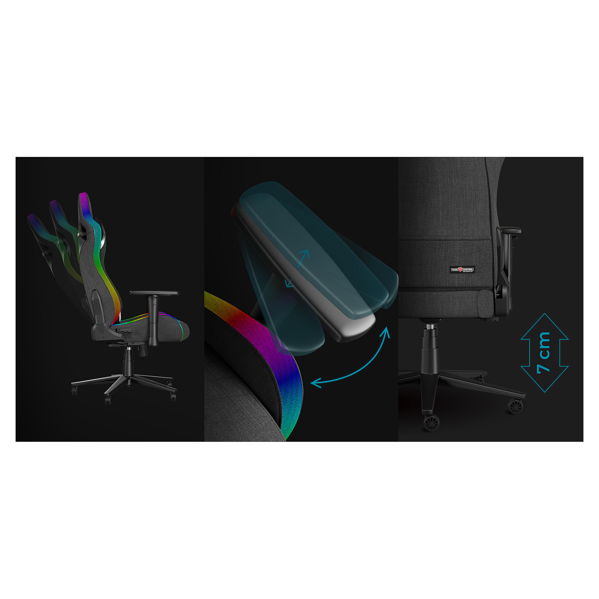 Karrige Gaming Genesis Trit 660 RGB - Zezë - 10
