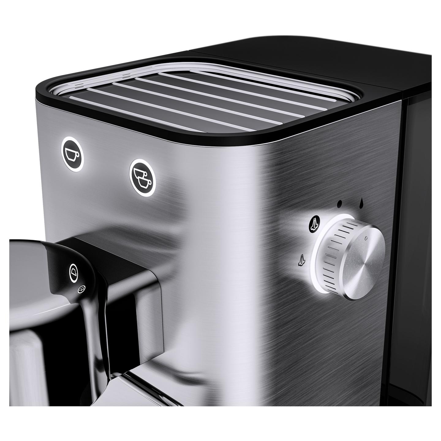 Aparat Manual për Espresso WMF Lumero 04.1237.0011, 1350 W, 15 bar, Rezervuar 1.4 L – Argjend/Zezë - 7