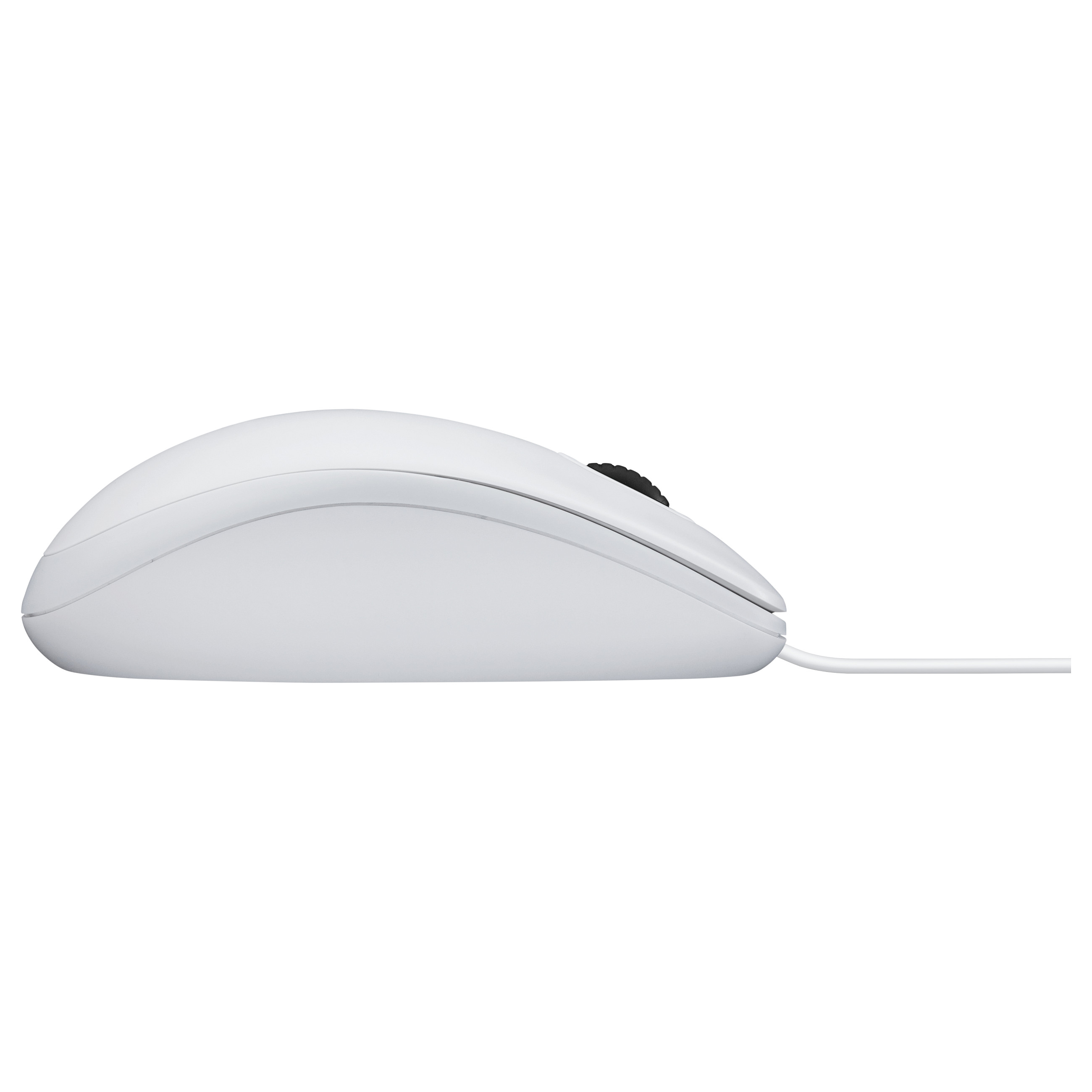 Maus me Kabllo Logitech B100 / USB-A / Optik / 800 DPI / 3 Butona - Bardhë - 2