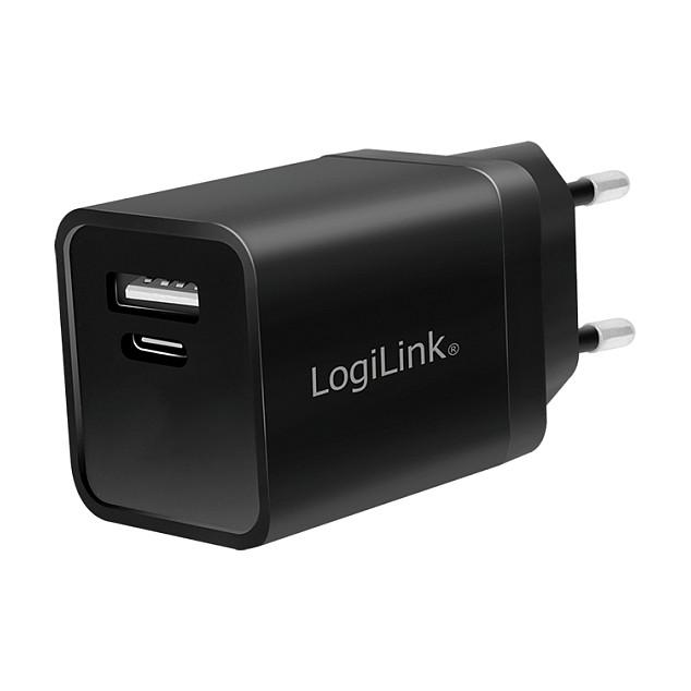 Adapter LogiLink PA0300 / 1x USB-A / 1x USB-C / 15W / Set 2 copë – Zezë - 5