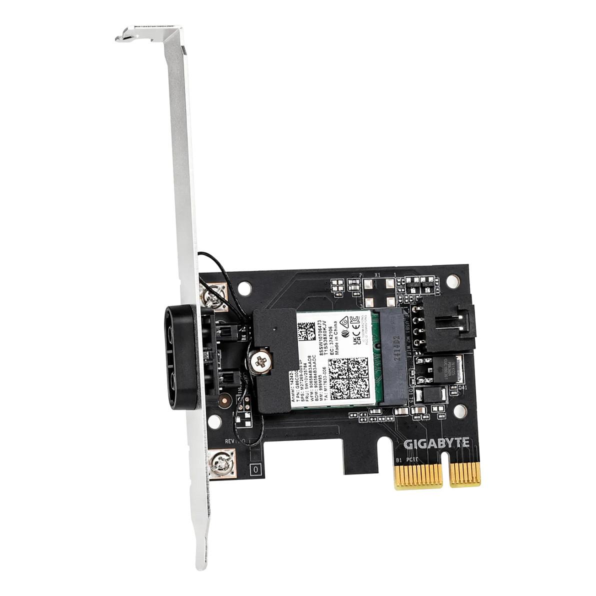 Kartë Rrjeti GIGABYTE GC-WFAX210, Wi-Fi 6E AX210, Tri-Band, Bluetooth 5.2, PCIe 4.0 x1 - 3