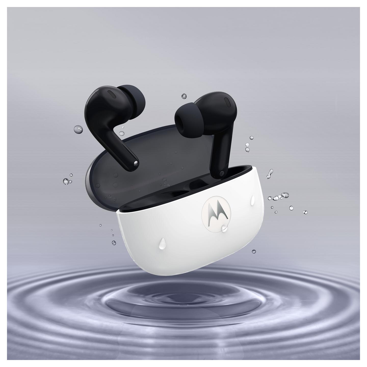 Kufje pa kabllo Motorola Moto Buds 2 / TWS / Bluetooth 6.0 / 11mm + 6mm / Dynamic ANC / Hi-Res Audio / 6 Mikrofona / IP54 - Carbon - 11