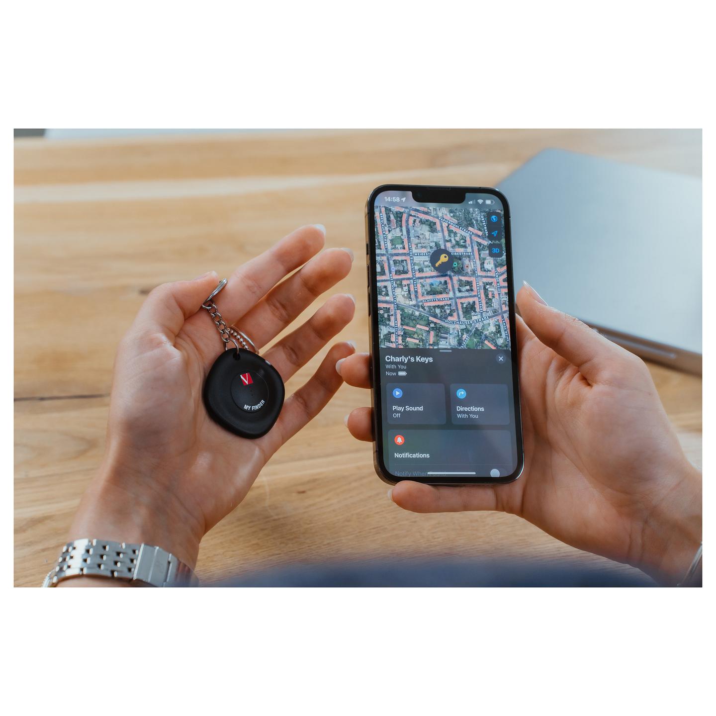 Gjurmues Verbatim My Finder / Bluetooth / 1 copë - Zezë - 6