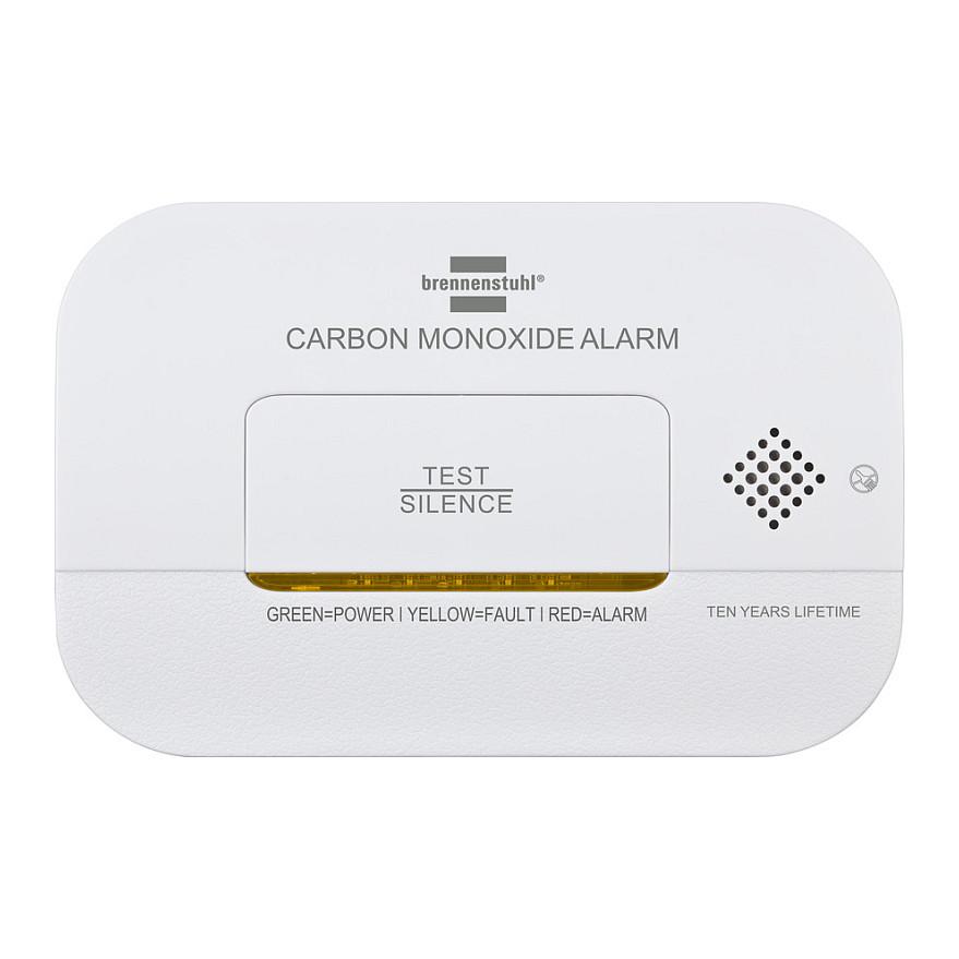 Detektor CO Brennenstuhl CM A 3030 / Sensor Elektrokimik / Alarm 85 dB / LED / 2x AA 1.5V / EN 50291 - Bardhë - 4