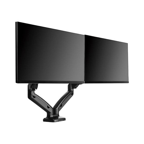Mbajtëse për Monitor ICY BOX / 2 Monitorë / deri 32" / 6.5kg për Monitor / VESA 75x75-100x100 / Gas Spring / Tavolinë - Zezë - 3