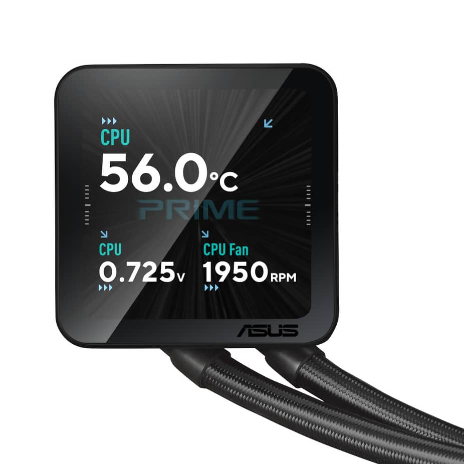 Ftohës për Procesor ASUS PRIME LC II 360 ARGB LCD / 360mm / 3x120mm / ARGB / LCD 3.95" - Zezë - 4