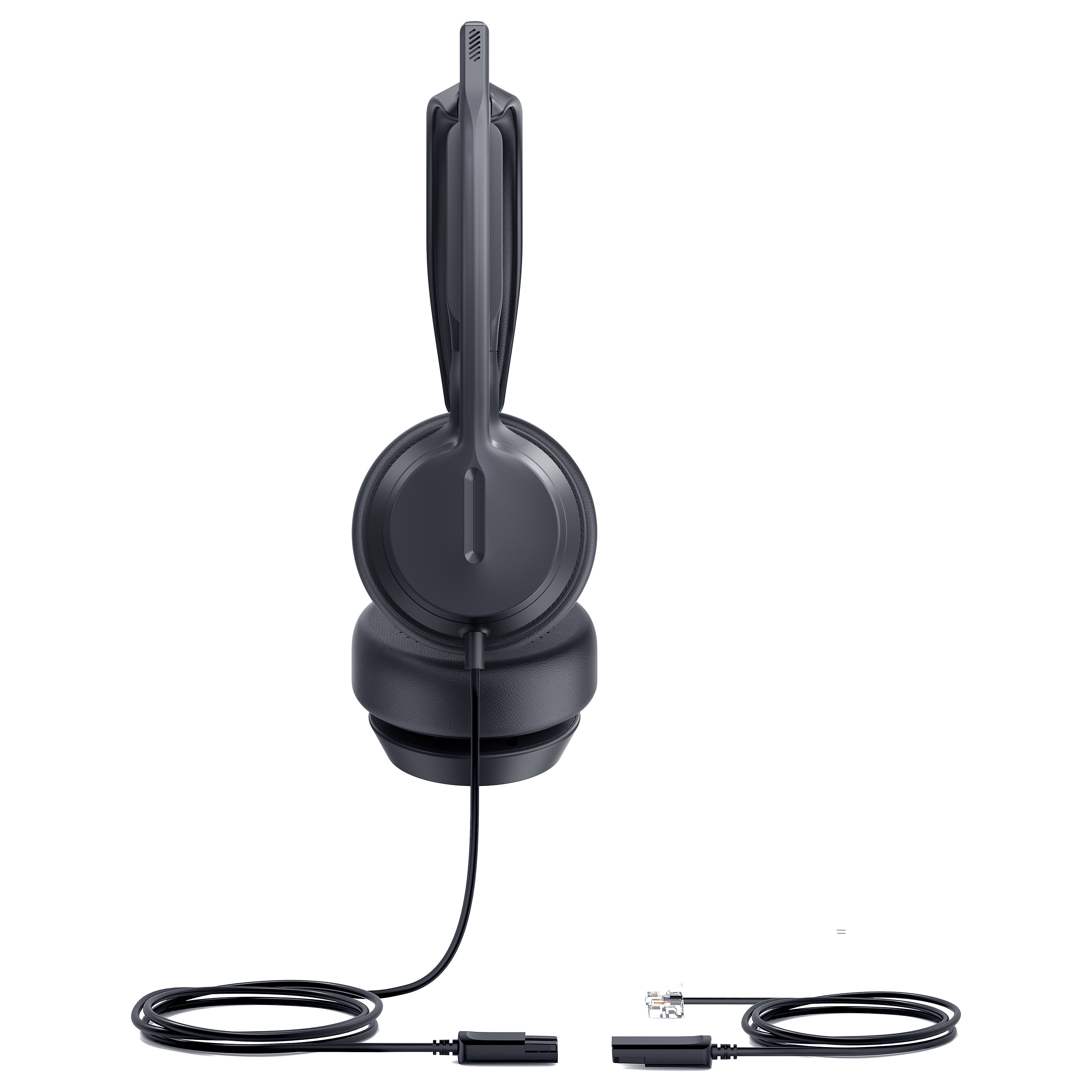 Kufje me kabllo Yealink YHS36 E2 Dual / On-Ear / Mikrofon / QD në RJ9 – Zezë - 3