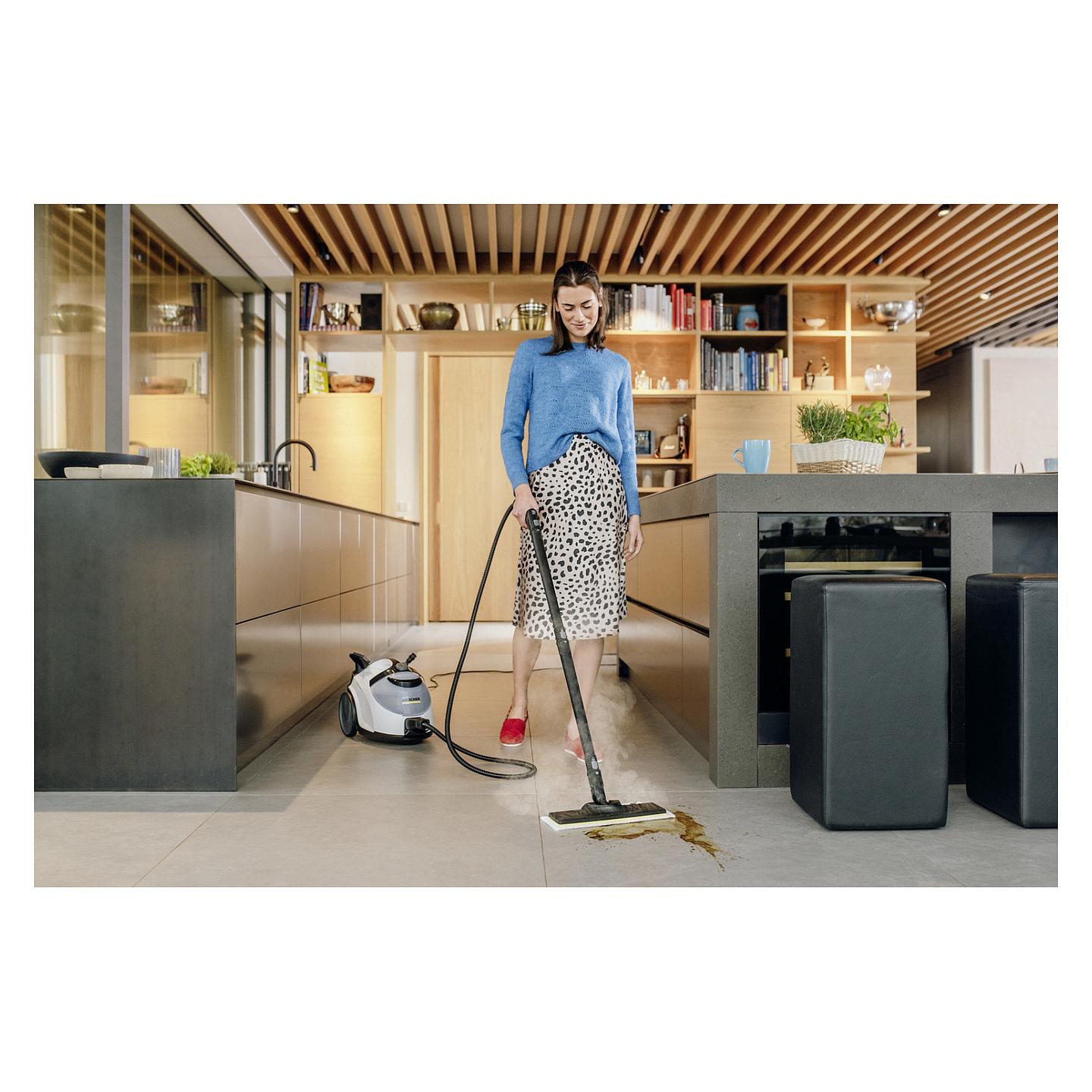 Pastrues me avull Kärcher SC 5 EasyFix Iron Plug / 2250W / 4.2 Bar / 1.5L / EasyFix - Zezë/Bardhë - 5