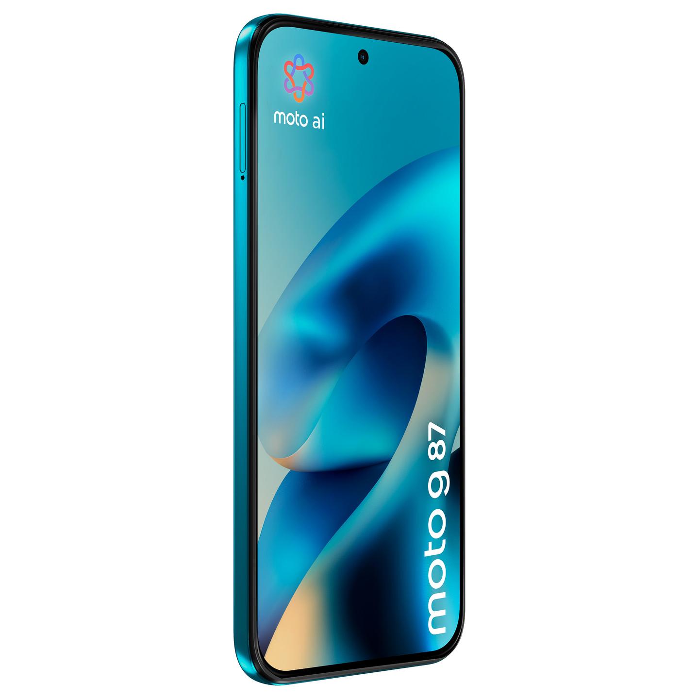 Telefon Motorola moto g87 / 6.78" Extreme AMOLED / 120 Hz / MediaTek Dimensity 6400 / 12 GB RAM / 256 GB / 5G / 200 MP - Blu - 4