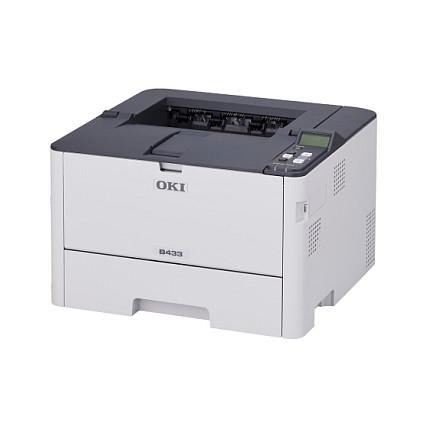Printer Laser OKI B433dn / LED / A4 / 1200 × 1200 DPI / 40 ppm / Duplex - Gri/Bardhë