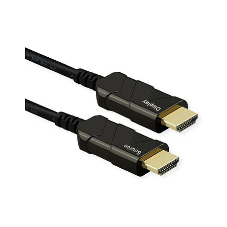 Kabllo HDMI ROLINE 14.01.3487 / HDMI në HDMI / 50m / 8K 60Hz / Optike AOC - Zezë - 3