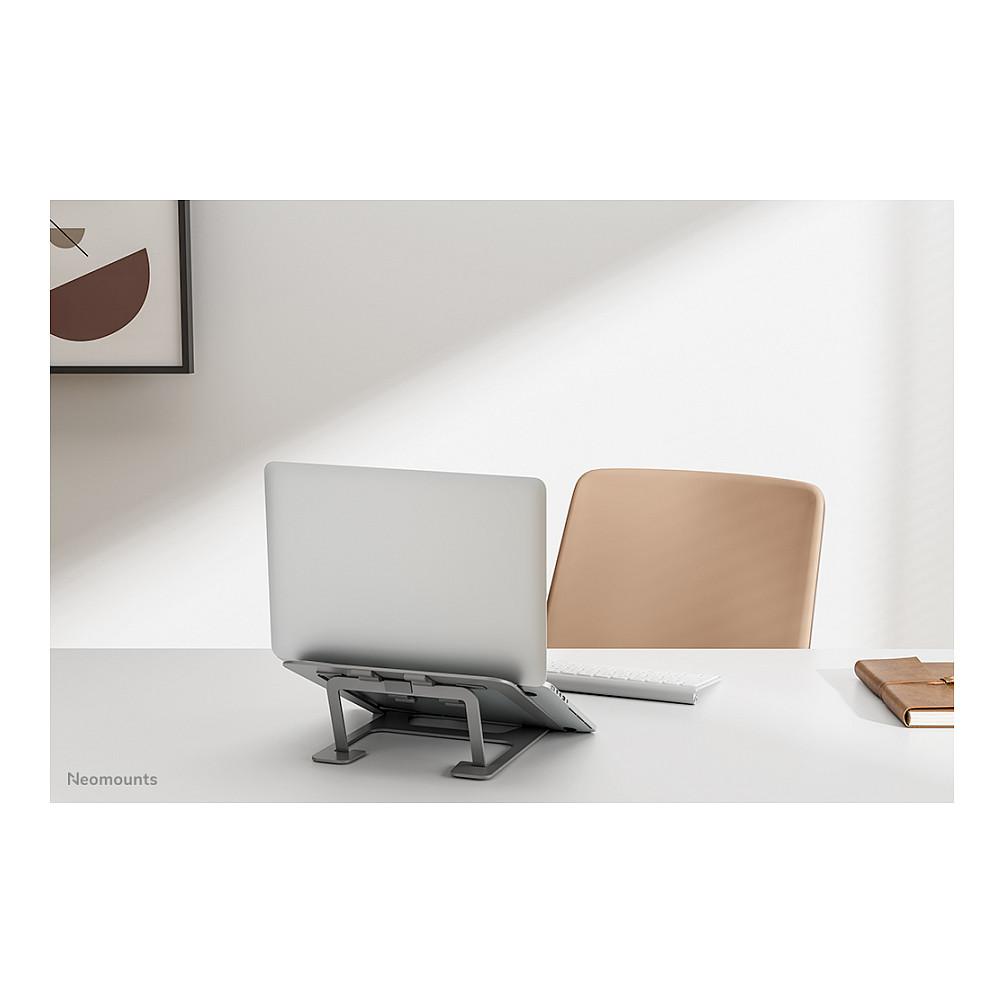 Mbajtës për Laptop Neomounts NSLS085GREY, 10"-17", i Palosshëm, 6 Pozicione, deri 5kg, Aluminium - Hiri - 7