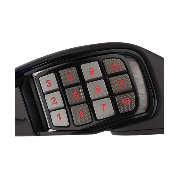 Maus Gaming me Kabllo Corsair Scimitar RGB Elite / 100-18.000 DPI / 17 Butona / 1000 Hz / USB / RGB – Zezë - 5