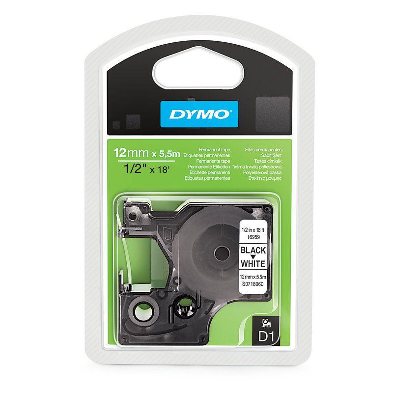 Shirit për Printer 3D Dymo Label S0718060 - Zezë mbi Bardhë