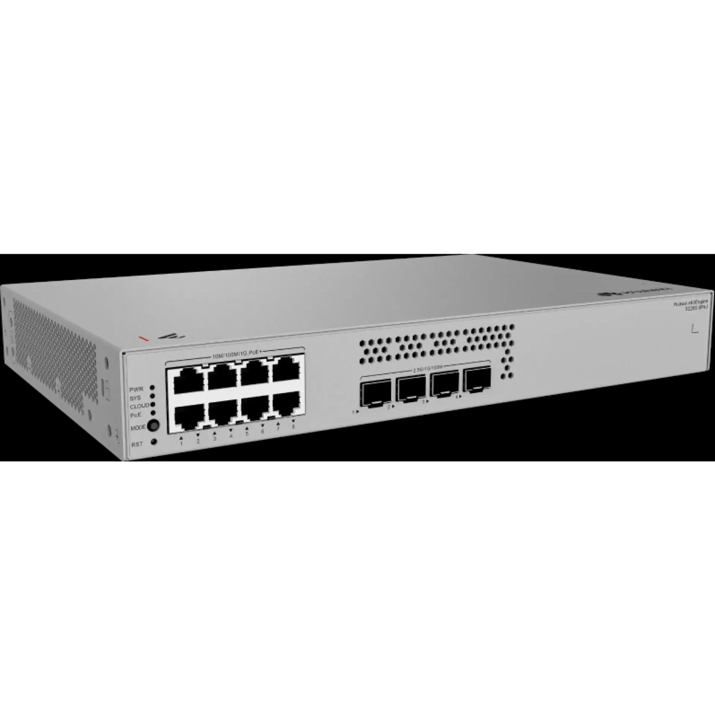 Switch Huawei eKitEngine S220S-8P4J, 8x Gigabit Ethernet RJ45 PoE+, 4x SFP 2.5G, PoE 128W, 36Gbps, Layer 2 Managed - Hiri - 2