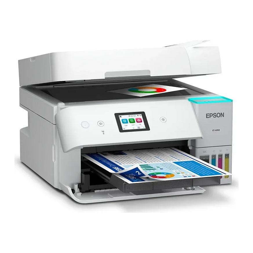 Printer Multifunksional Epson EcoTank ET-4956, A4, Wi-Fi, me rezervuarë boje - Bardhë - 9