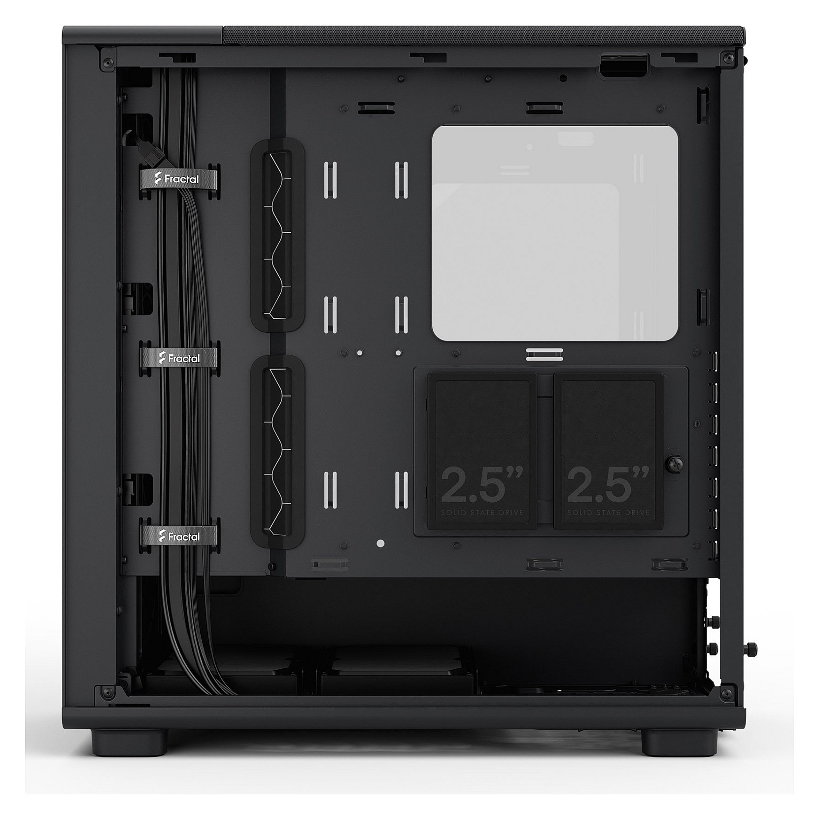 Kasë PC Fractal Design Epoch Black TG Light Tint / Midi Tower / 3x 120mm Fan / ATX / SSD 2.5" - Zezë - 15