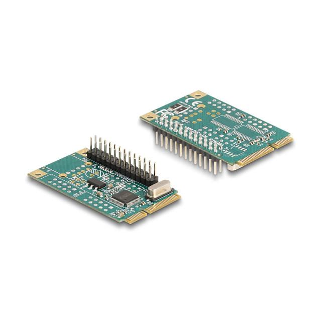 Kartë Zgjerimi Mini PCI Express Delock 95275 / Mini PCIe Full Size / 1x Parallel DB25 / 1Mbps / WCH382L - 2