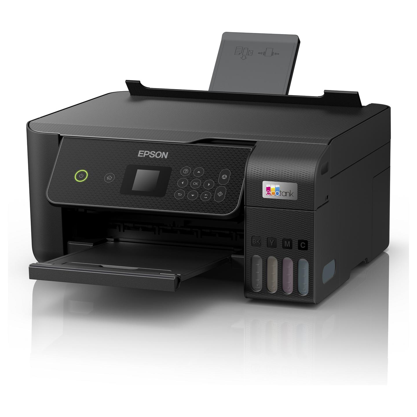 Printer Multifunksional Epson EcoTank ET-2871, Inkjet me Ngjyra, A4, 33ppm, 5760x1440DPI, Wi-Fi, USB 2.0 - Zezë - 3