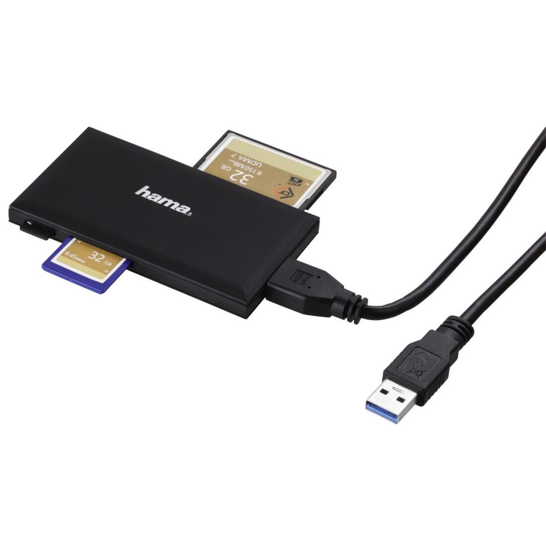 Lexues Kartash USB 3.0 Hama 00181018 / SD + MicroSD + CF + MS – Zezë - 2