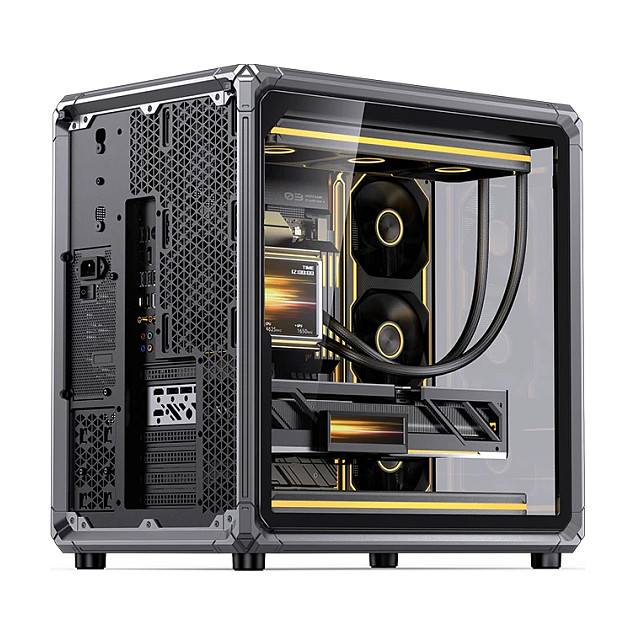 Kasë PC JONSBO X400 / Midi Tower / ATX / Back-Connect / Tempered Glass - Gri - 25