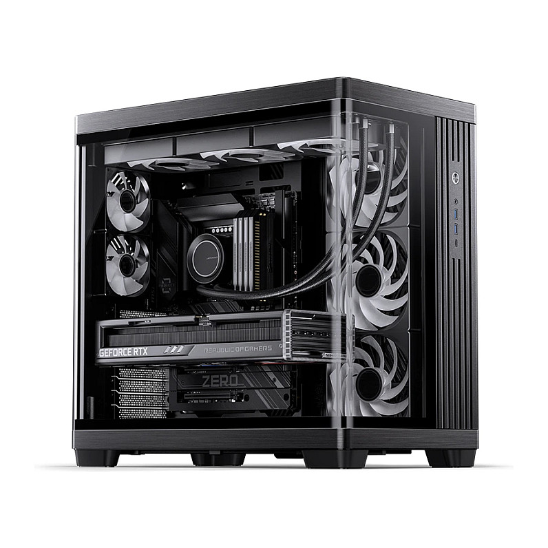 Kasë PC Jonsbo TK-4 / Midi Tower / ATX / Tempered Glass - Zezë - 21