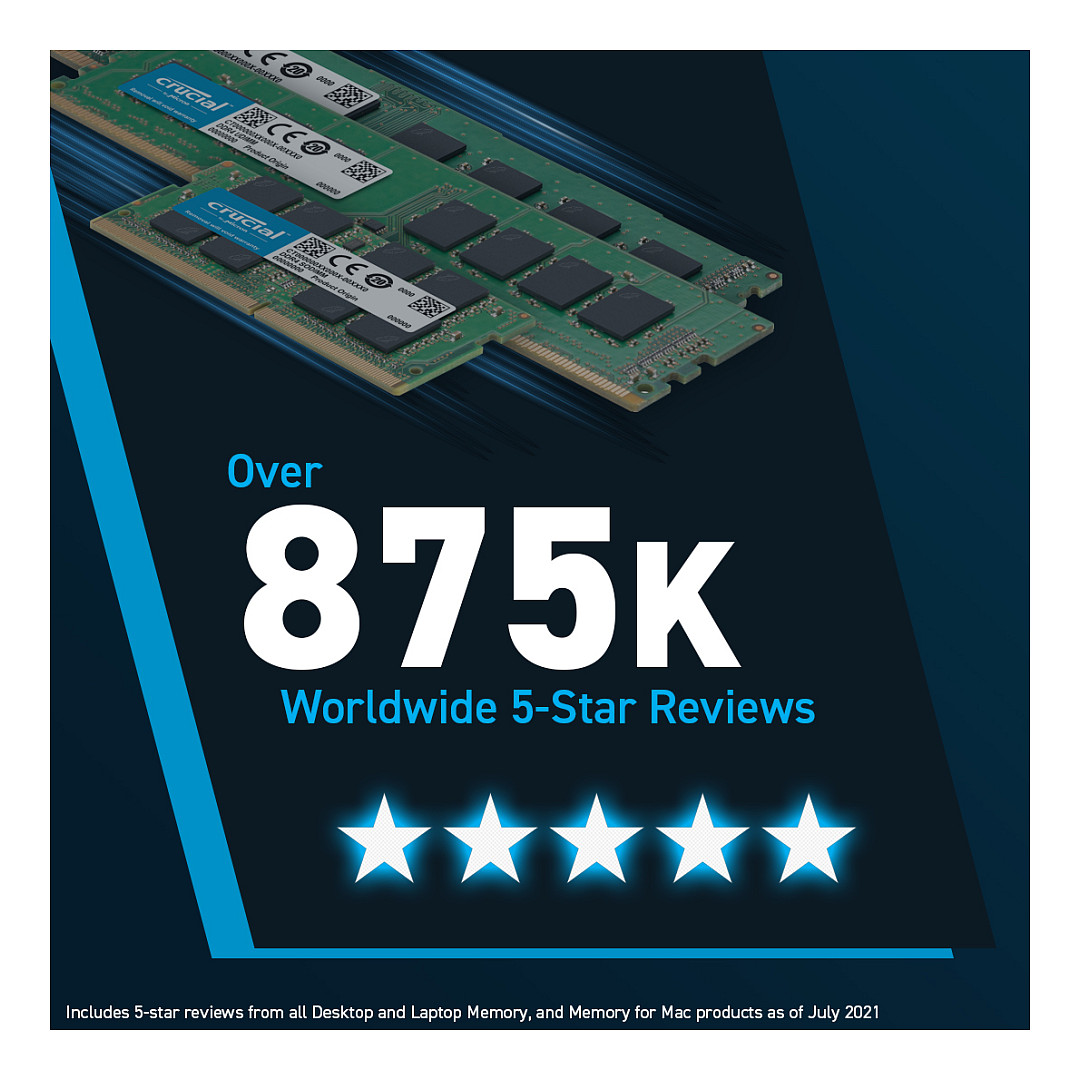 RAM Memorie DDR5 Crucial / 8GB / DIMM / 5600MHz / 288-pin - 7