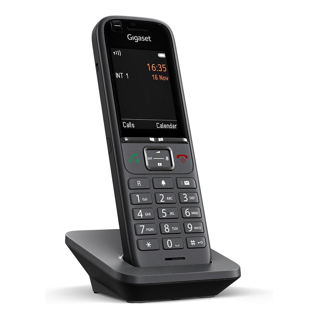 Telefon VoIP Gigaset S700H PRO, DECT, CAT-iq 2.1, 2.4" TFT me ngjyra, Bluetooth 4.2, 500 kontakte, IP40 - Antracit