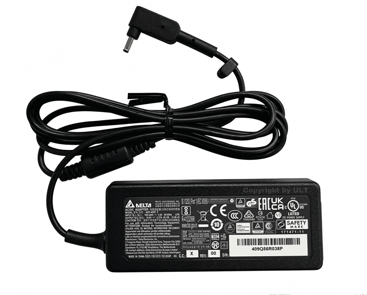 Adapter për Laptop Acer KP.04501.012 / 45W / 19V / 2.37A / 3.0×1.1mm – Zezë - 4
