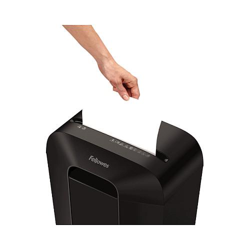 Shredder Fellowes Powershred LX50, Cross-Cut, P-4, 9 fletë, 4 × 37mm, 17L, Safety Lock - Zezë - 3