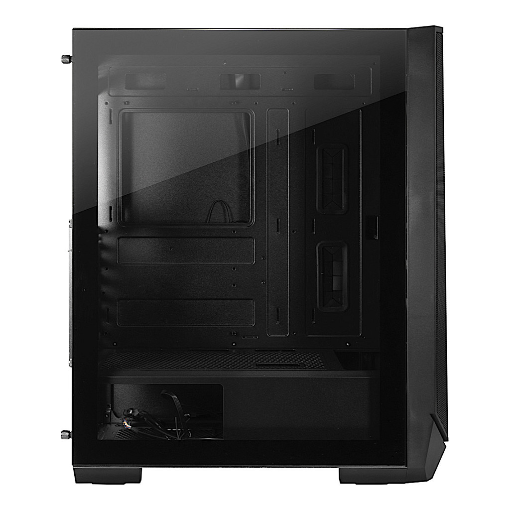 Kasë PC Inter-Tech IT-3503 Airstream / Midi Tower / eATX / ATX / 2x 200mm ARGB Fan / 1x 3.5" + 3x 2.5" Bay / Tempered Glass / USB-C - Zezë - 5