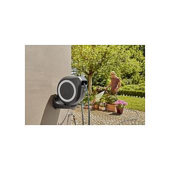 Kuti për Zorrë Kopshti GARDENA RollUp M, 20m, 11mm, Montim në Mur, Rrotullim Automatik - Zezë - 2