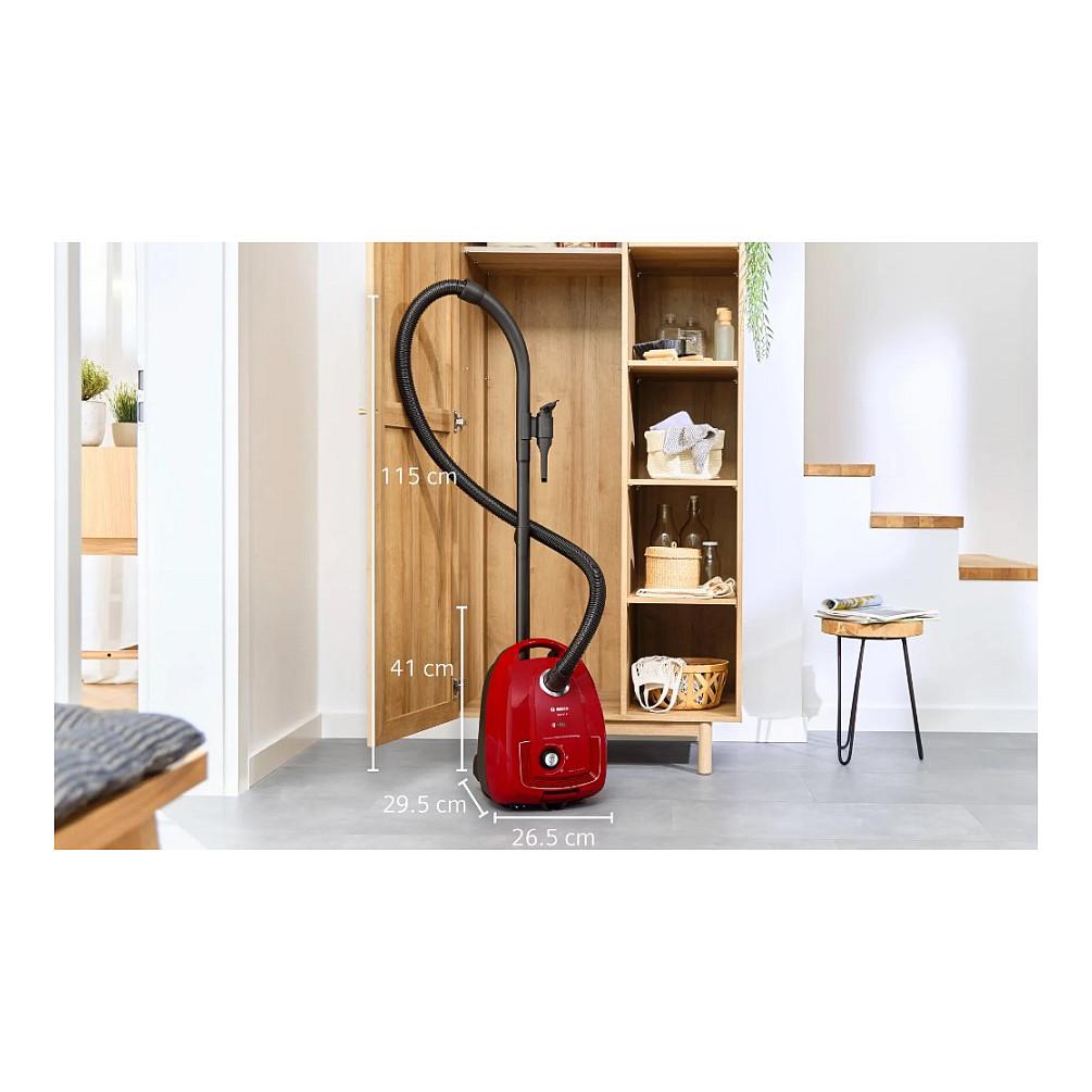 Fshesë me Vakum Bosch Serie 4 BGD38RD1H / 600W / 4L / 10m - Kuqe/Zezë - 6