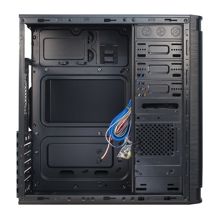 Kasë PC Inter-Tech IT-5905 / Mid Tower / ATX / 120mm Fan Support / 80/120mm Rear Fan / 2.5" + 3.5" Bay - Zezë - 6
