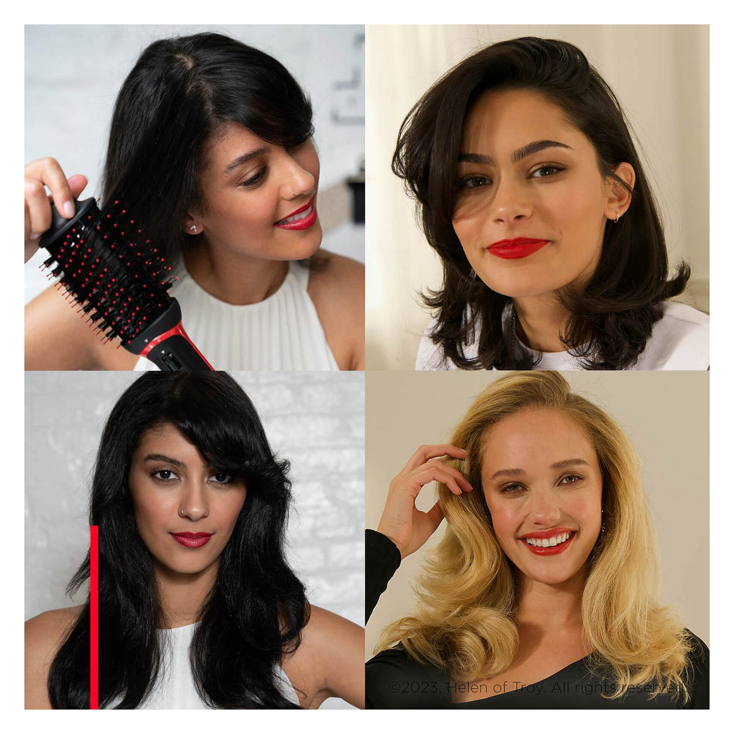 Stilues për flokë me ajër Revlon One-Step RVDR5333E / Multistyler / Ceramic / 3 Aksesorë / 1100 W - Zezë/Kuqe - 4