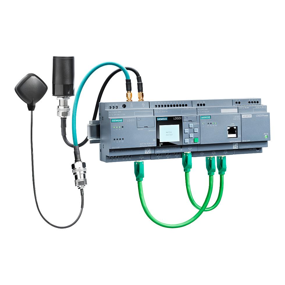 Switch Industrial Siemens LOGO! CSM12/24, 4x Fast Ethernet RJ45, 10/100Mbps, 12/24V DC, Montim DIN-Rail - Hiri - 3