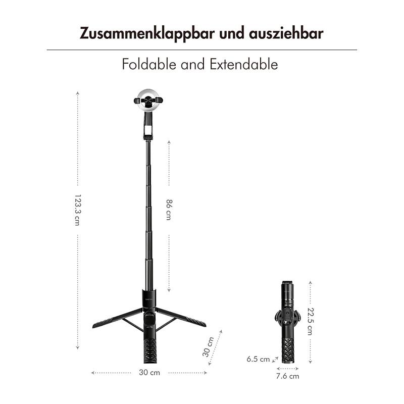 Selfie Stick LogiLink BT0069 / Magnetic / MagSafe / Bluetooth 5.0 / 86 cm / 360° – Zezë - 10