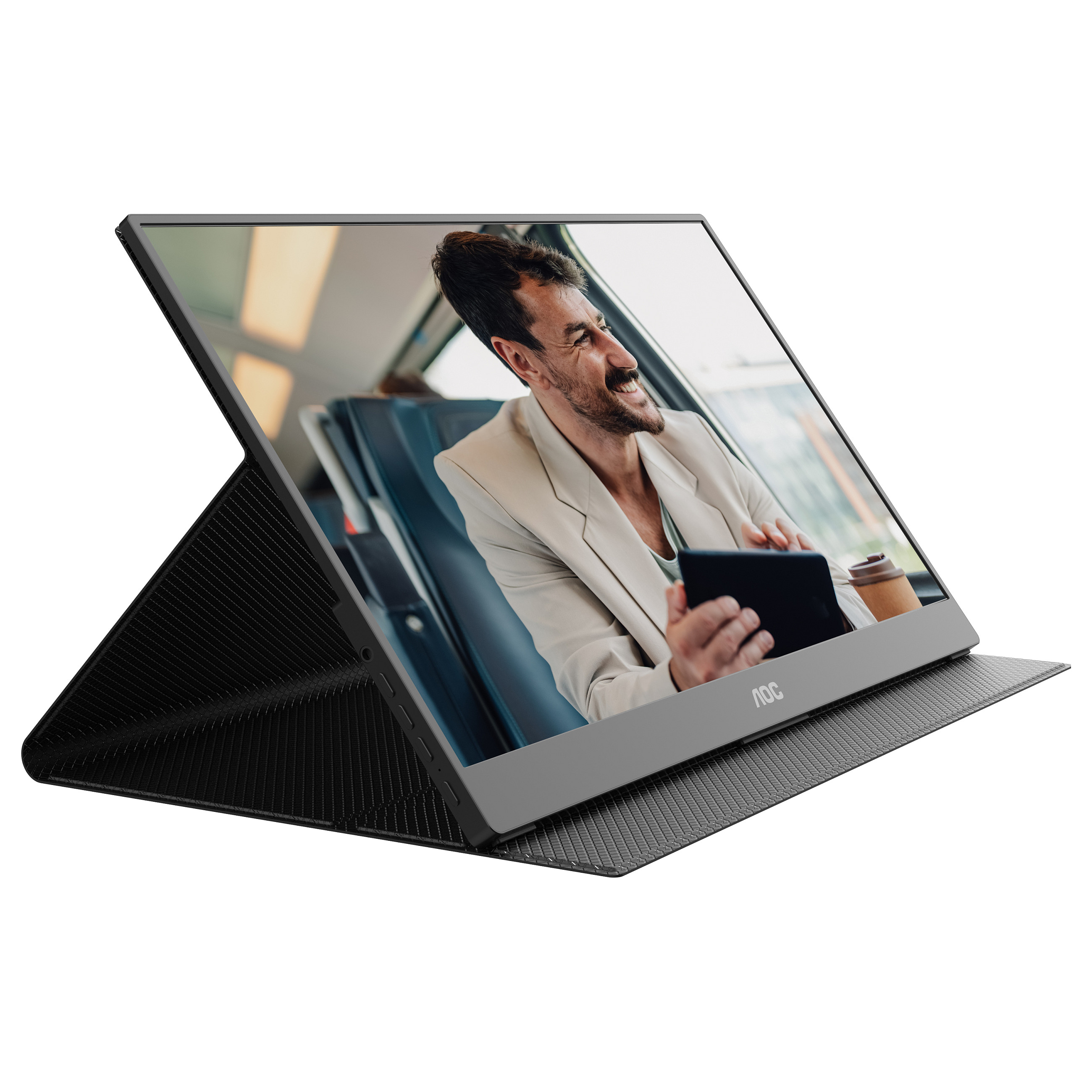 Monitor Portativ AOC 16T20E2 / 15.6" / Full HD IPS / 60Hz / 5ms / USB-C+Mini HDMI+Speakers - Zezë - 6