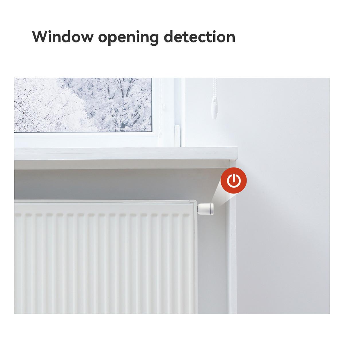 Termostat Inteligjent për Radiator Imou TRV1, ZigBee 3.0, 5–35°C, ±0.5°C, 2× AA, 6 Adaptorë - Bardhë - 17