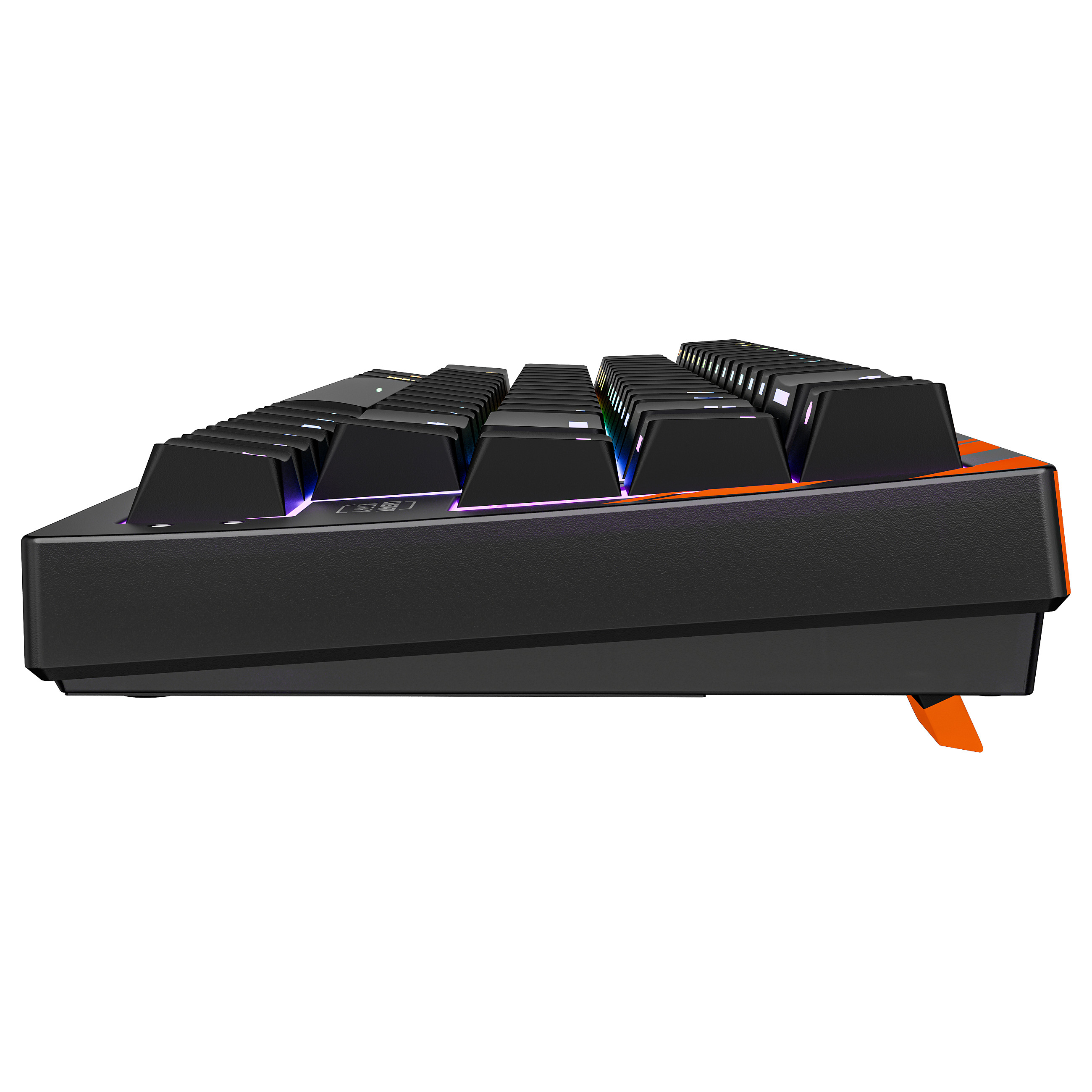 Tastierë Gaming CHERRY K5 PRO TMR COMPACT / Wired / QWERTZ / Mekanike / RGB LED - Zezë/Portokalli - 2