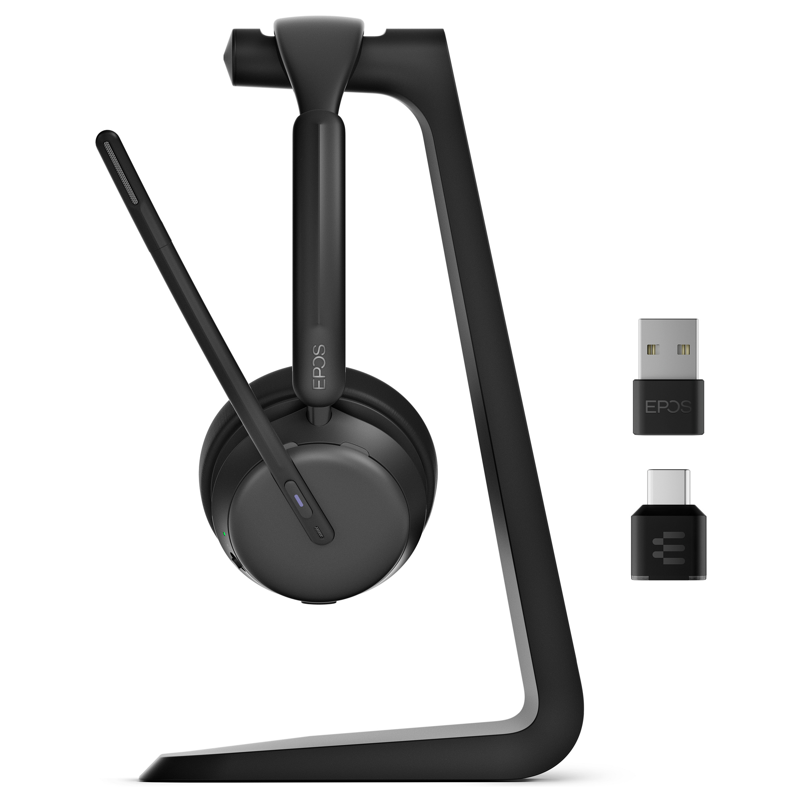 Kufje pa kabllo EPOS IMPACT 1000 MS UC ANC WL USB-C+A Stand / Bluetooth / ANC - Zezë - 10