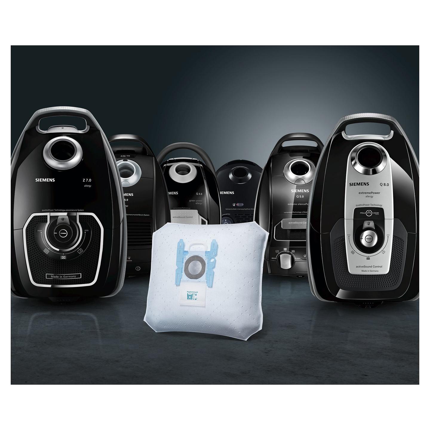 Aksesorë për Fshesë me Vakum Siemens / PowerProtect VZ41FGALL / Qese pluhuri G ALL / 4 copë - 4