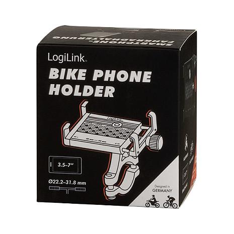 Mbajtëse për Telefon LogiLink AA0146 / 3.5–7" / 55–95mm / 360° / Aluminium - Zezë/Kuqe - 9
