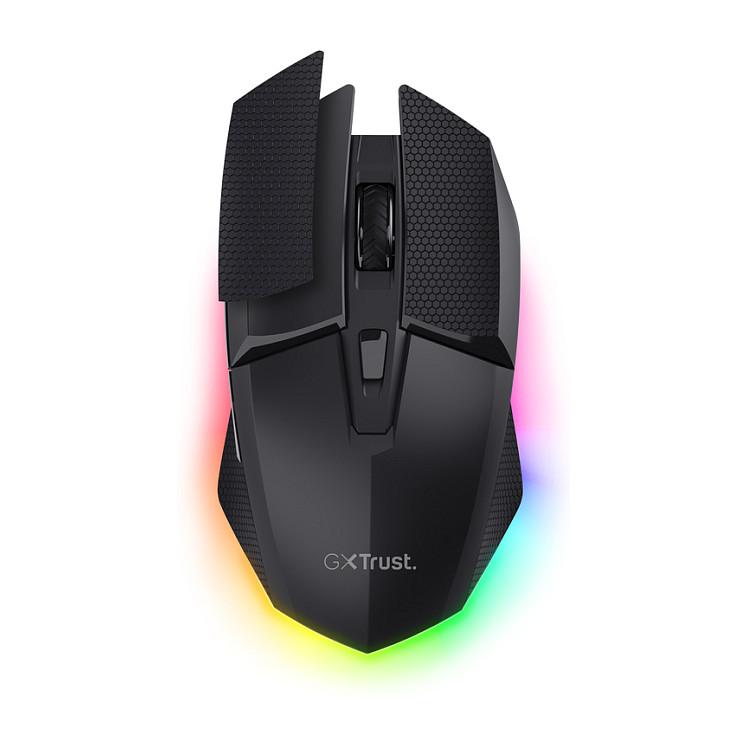 Maus Gaming pa Kabllo Trust GXT 122 Felox+ / 12.000 DPI / 6 Butona / 1000 Hz / 2.4 GHz + Bluetooth / RGB – Zezë - 4