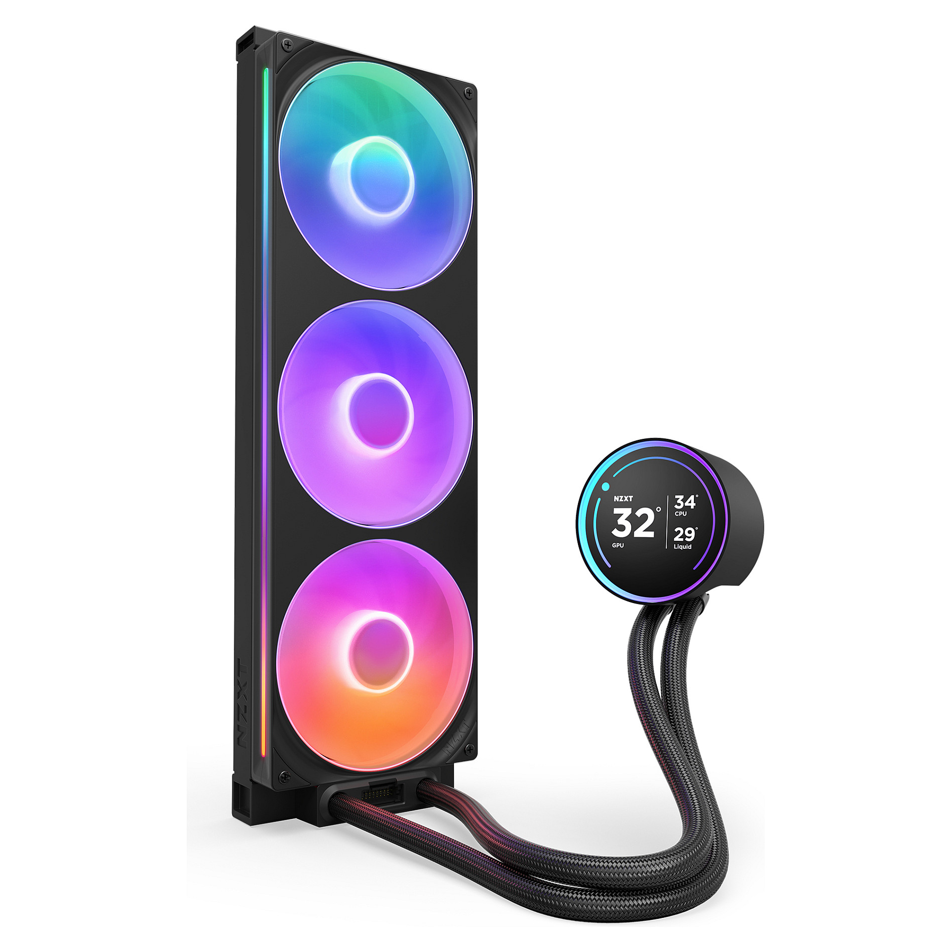 Ftohës për Procesor NZXT Kraken Elite 420 RGB / 420mm / AIO / RGB / LCD - Zezë - 3