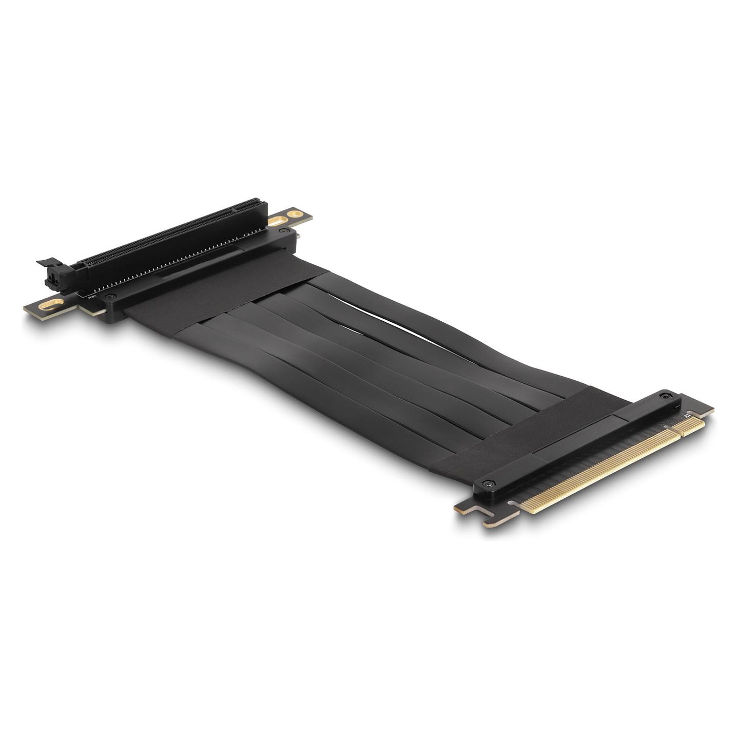 Kartë Riser PCI Express Delock, PCIe x16, x16 Slot, 90°, Kabllo 30cm - 2